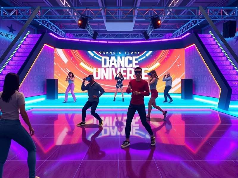 Dance Universe VR community event showing players competing